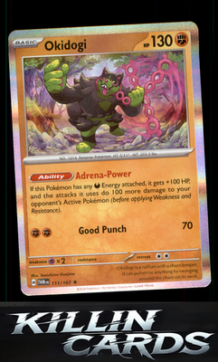 Okidogi 111/167 Pokemon Rare SV06: Twilight Masquerade Card NM