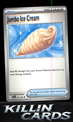Jumbo Ice Cream 091/094 Pokemon Uncommon ME02: Phantasmal Flames Card NM