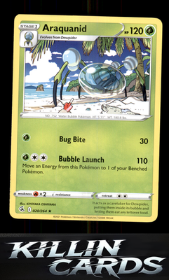 Araquanid 020/264 Pokemon Rare SWSH08: Fusion Strike Card NM