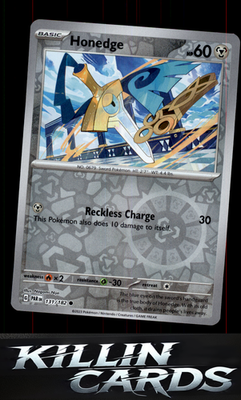 Reverse Holofoil Honedge - 131/182 131/182 Pokemon Common SV04: Paradox Rift Car