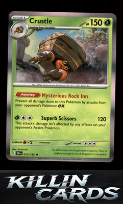 Crustle - 012/182 012/182 Pokemon Rare SV10: Destined Rivals Card NM