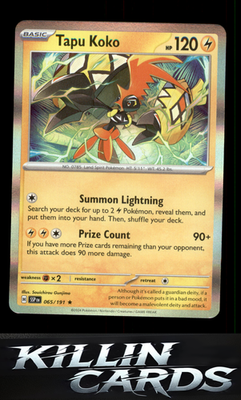 Tapu Koko 065/191 Pokemon Rare SV08: Surging Sparks Card NM