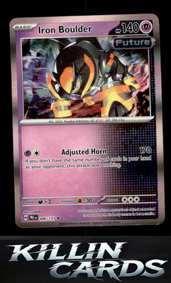 Iron Boulder 046/131 Pokemon Rare SV: Prismatic Evolutions Card NM