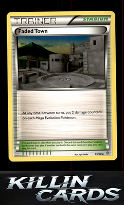 Faded Town 73/98 Pokemon Uncommon XY - Ancient Origins Card NM