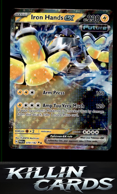 Iron Hands ex - 070/182 070/182 Pokemon Double Rare SV04: Paradox Rift Card NM