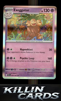 Exeggutor 024/091 Pokemon Rare SV: Paldean Fates Card NM