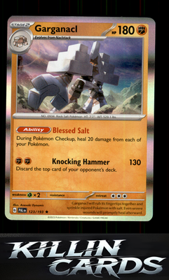Garganacl 123/193 Pokemon Rare SV02: Paldea Evolved Card NM