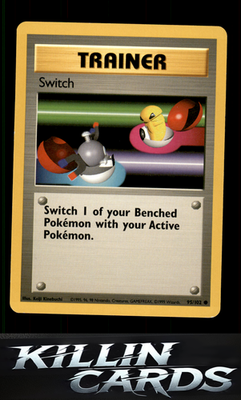 Switch 095/102 Pokemon Common Base Set Card LP