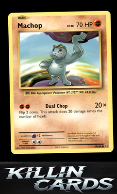 Machop 57/108 Pokemon Common XY - Evolutions Card NM
