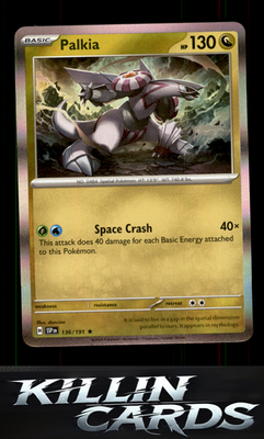 Palkia 136/191 Pokemon Rare SV08: Surging Sparks Card NM