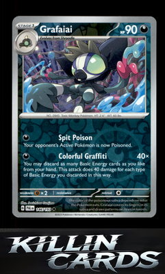 Reverse Holofoil Grafaiai 146/193 Pokemon Uncommon SV02: Paldea Evolved Card NM