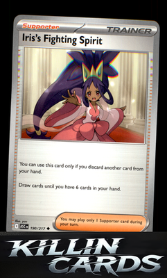 Iris's Fighting Spirit - 190/217 190/217 Pokemon Uncommon ME: Ascended Heroes Ca