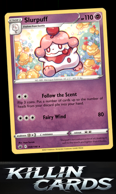 Slurpuff 068/198 Pokemon Rare SWSH06: Chilling Reign Card NM