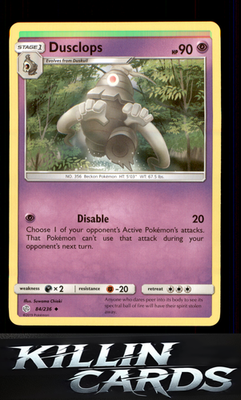 Dusclops 84/236 Pokemon Uncommon SM - Cosmic Eclipse Card NM