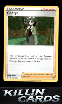 Cheryl 123/163 Pokemon Uncommon SWSH05: Battle Styles Card NM