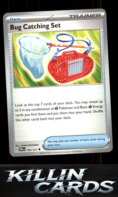 Bug Catching Set 102/131 Pokemon Uncommon SV: Prismatic Evolutions Card NM
