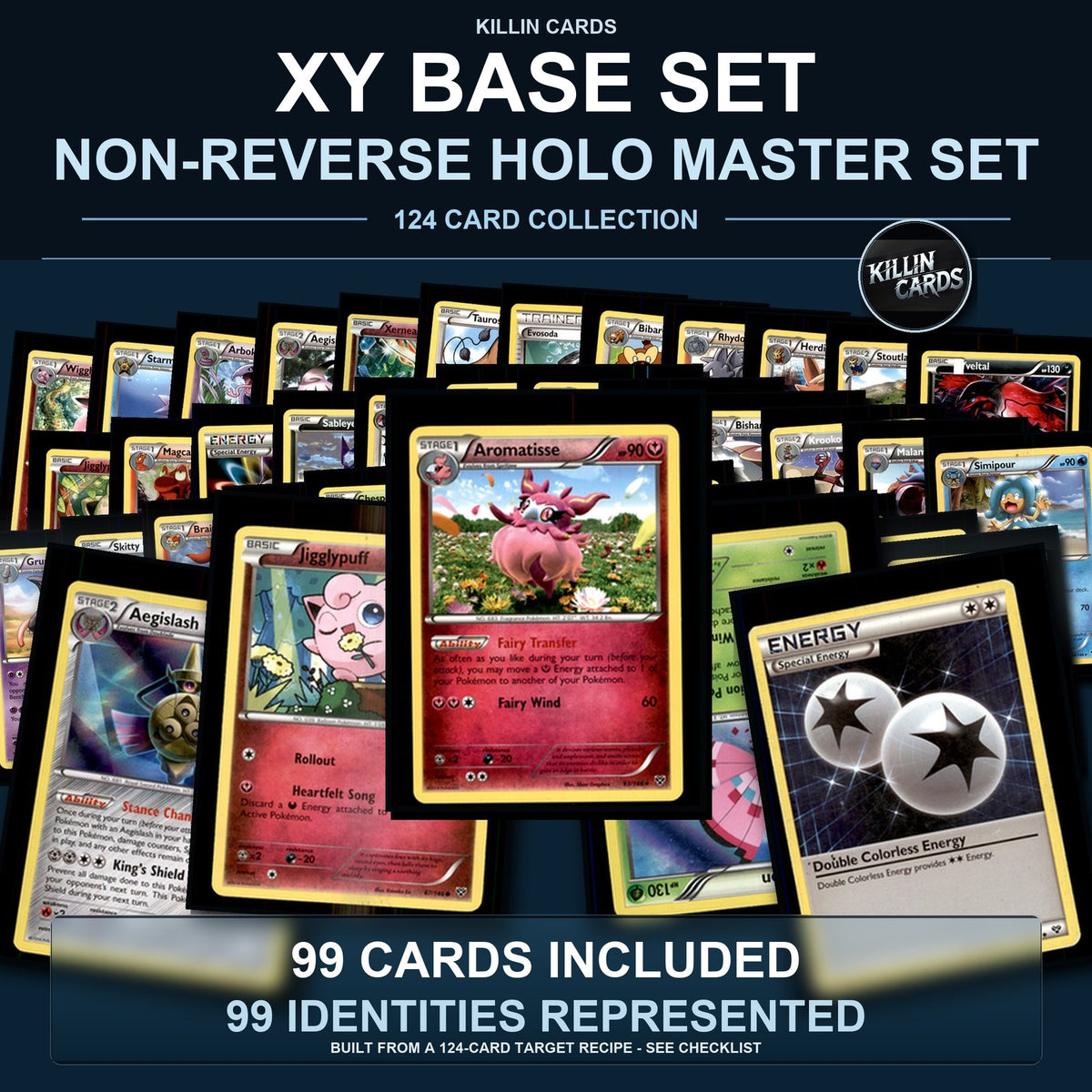 Pokemon TCG XY Base Set C/UC/R Standard Set 99 Cards