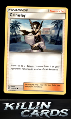 Grimsley 199/236 Pokemon Uncommon SM - Unified Minds Card NM