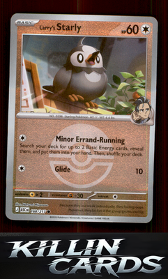 Reverse Holofoil Larry's Starly (Poke Ball) 168/217 Pokemon Common ME: Ascended
