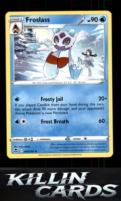 Froslass 043/195 Pokemon Rare SWSH12: Silver Tempest Card NM