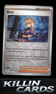 Reverse Holofoil Briar 100/131 Pokemon Uncommon SV: Prismatic Evolutions Card NM
