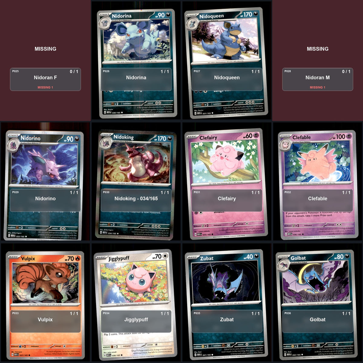 Pokemon TCG SV: Scarlet & Violet 151 C/UC/R Standard Set 147 Cards