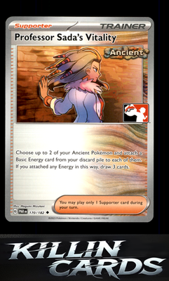 Professor Sada's Vitality 170/182 Pokemon Uncommon SV04: Paradox Rift Card NM