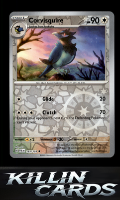 Reverse Holofoil Corvisquire 165/193 Pokemon Uncommon SV02: Paldea Evolved Card