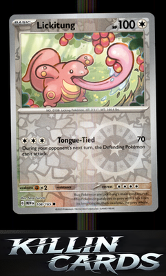 Reverse Holofoil Lickitung 108/165 Pokemon Common SV: Scarlet & Violet 151 Card
