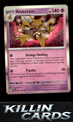 Alakazam 082/167 Pokemon Rare SV06: Twilight Masquerade Card NM