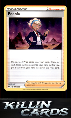 Peonia 149/198 Pokemon Uncommon SWSH06: Chilling Reign Card NM