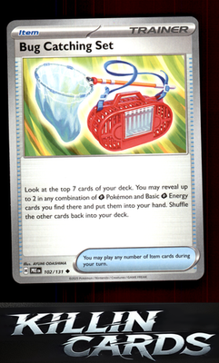 Bug Catching Set 102/131 Pokemon Uncommon SV: Prismatic Evolutions Card NM