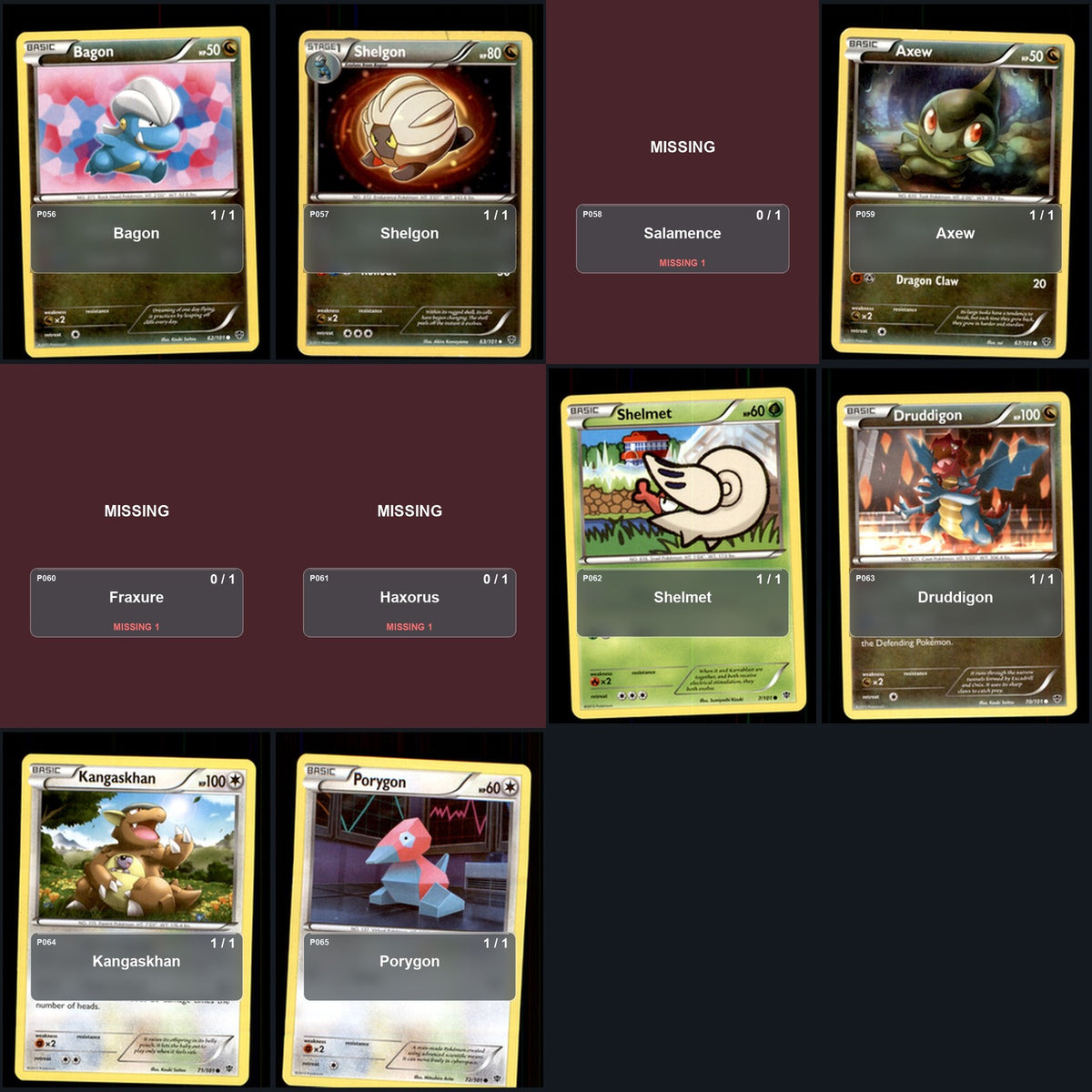Pokemon TCG Plasma Blast C/UC/R Standard Set 46 Cards