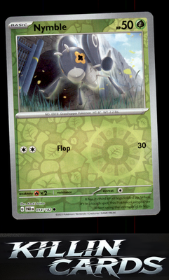Reverse Holofoil Nymble - 014/182 014/182 Pokemon Common SV04: Paradox Rift Card