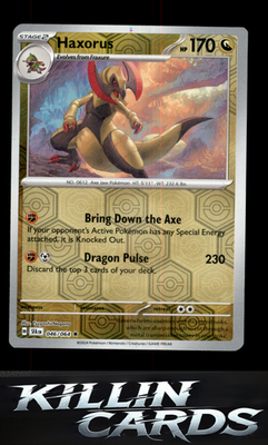 Reverse Holofoil Haxorus 046/064 Pokemon Rare SV: Shrouded Fable Card NM