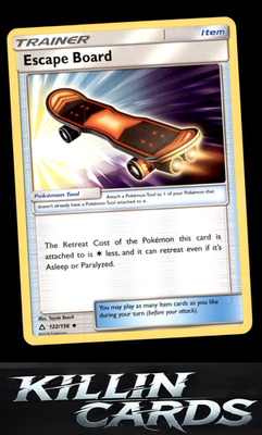 Escape Board 122/156 Pokemon Uncommon SM - Ultra Prism Card NM