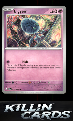 Elgyem 073/162 Pokemon Common SV05: Temporal Forces Card NM