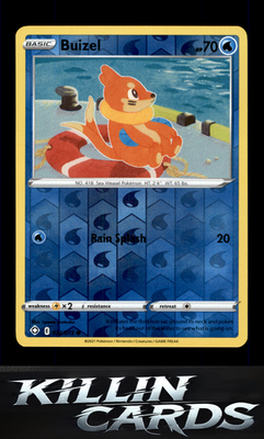 Reverse Holofoil Buizel 022/072 Pokemon Common Shining Fates Card NM