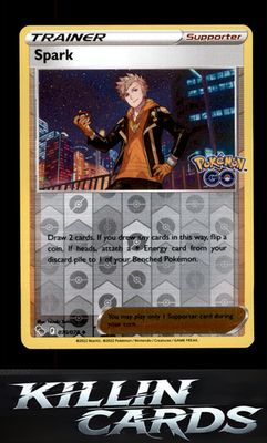 Reverse Holofoil Spark 070/078 Pokemon Uncommon Pokemon GO Card NM