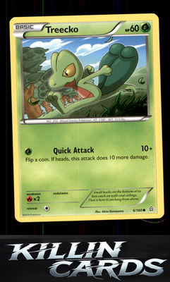 Treecko 6/160 Pokemon Common XY - Primal Clash Card NM