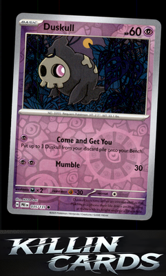 Reverse Holofoil Duskull 035/131 Pokemon Common SV: Prismatic Evolutions Card NM