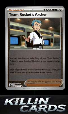 Team Rocket's Archer 201/217 Pokemon Uncommon ME: Ascended Heroes Card NM