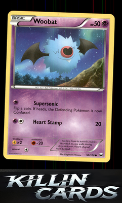 Woobat 50/108 Pokemon Common Dark Explorers Card NM