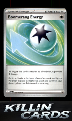 Boomerang Energy 166/167 Pokemon Uncommon SV06: Twilight Masquerade Card NM