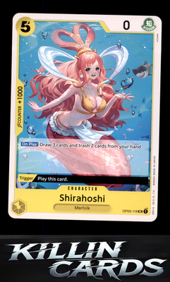 Shirahoshi OP03-116 One Piece Card Game UC Pillars of Strength Card NM