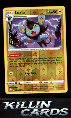 Reverse Holofoil Luxio 032/072 Pokemon Uncommon Shining Fates Card NM