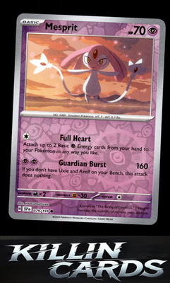 Reverse Holofoil Mesprit - 079/191 079/191 Pokemon Common SV08: Surging Sparks C