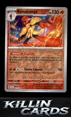 Reverse Holofoil Armarouge - 041/198 041/198 Pokemon Rare SV01: Scarlet & Violet