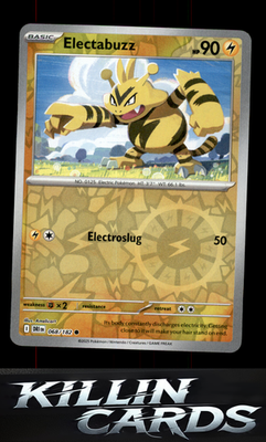 Reverse Holofoil Electabuzz 068/182 Pokemon Common SV10: Destined Rivals Card NM