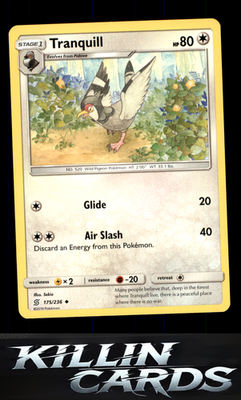 Tranquill 175/236 Pokemon Uncommon SM - Unified Minds Card NM